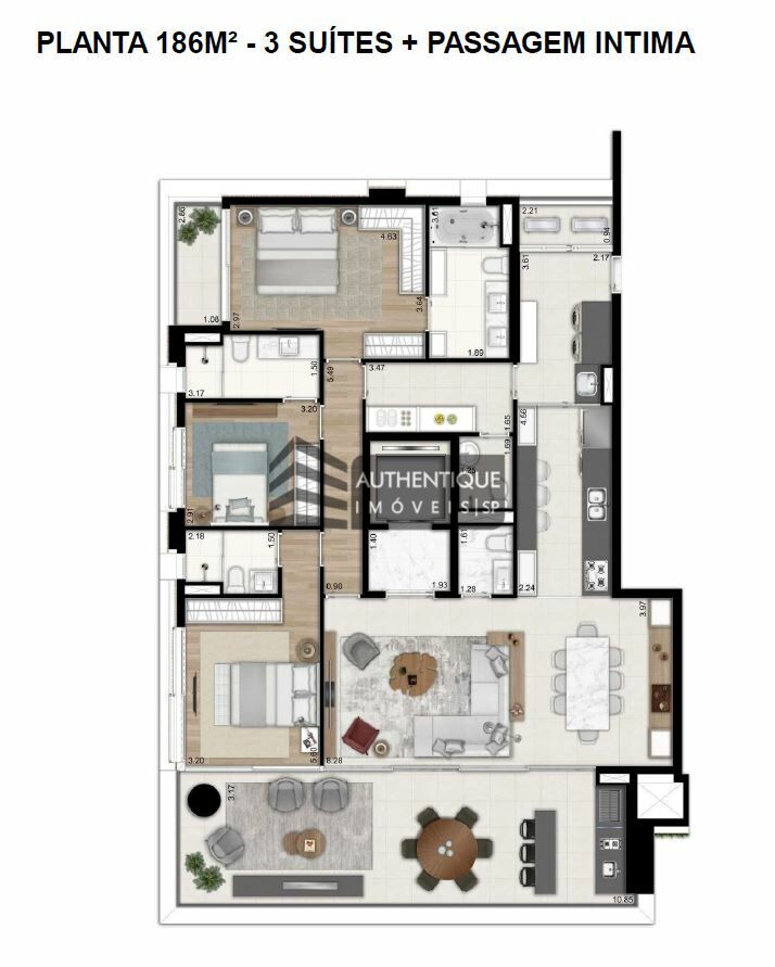 Apartamento à venda com 4 quartos, 233m² - Foto 35