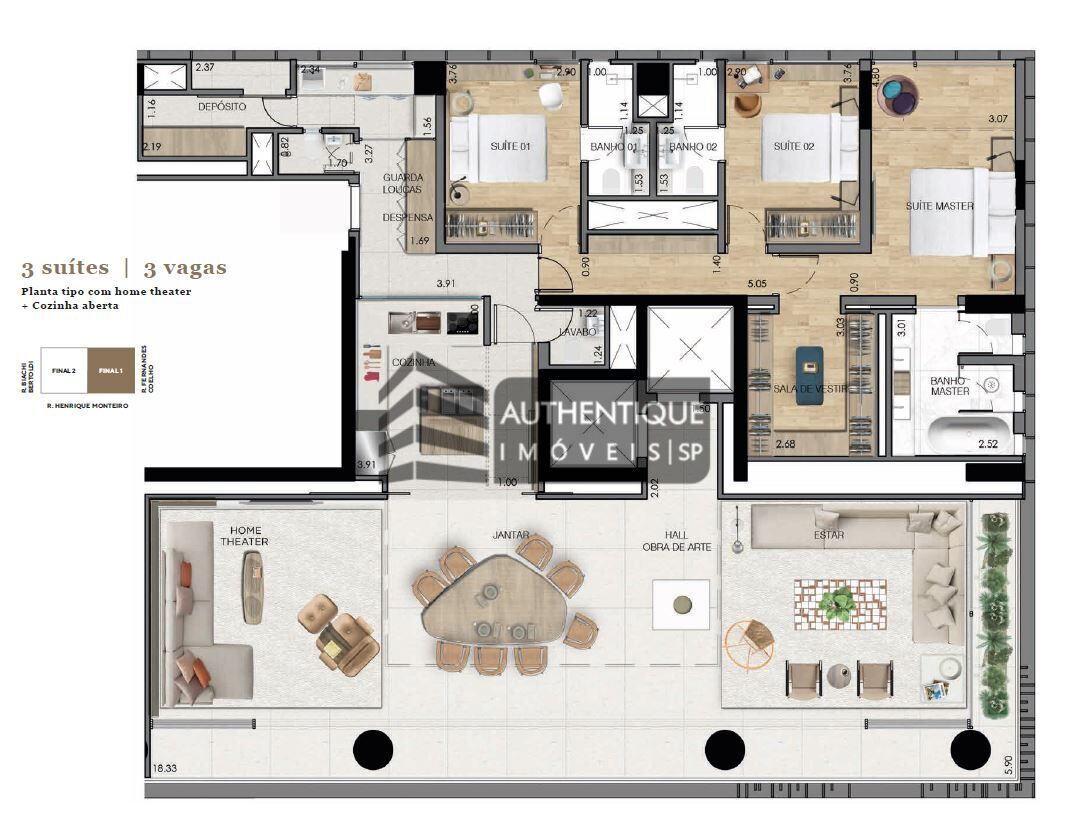 Cobertura à venda com 3 quartos, 456m² - Foto 13