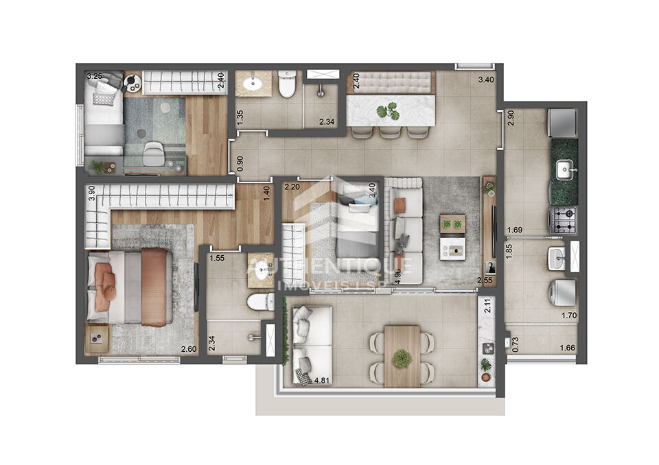 Apartamento, 2 quartos, 65 m² - Foto 23