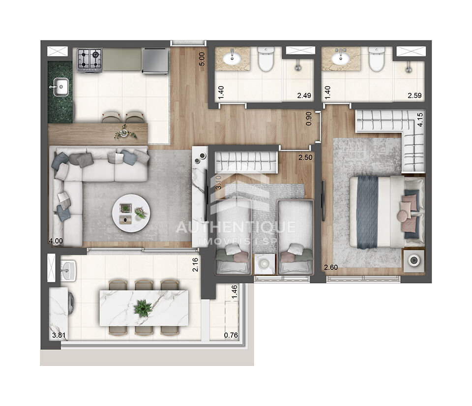 Apartamento, 2 quartos, 65 m² - Foto 22
