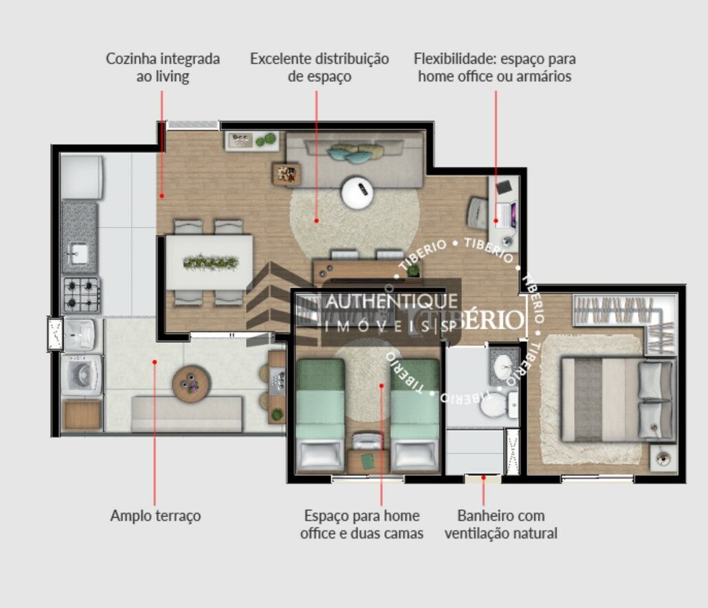 Apartamento à venda com 2 quartos, 52m² - Foto 30