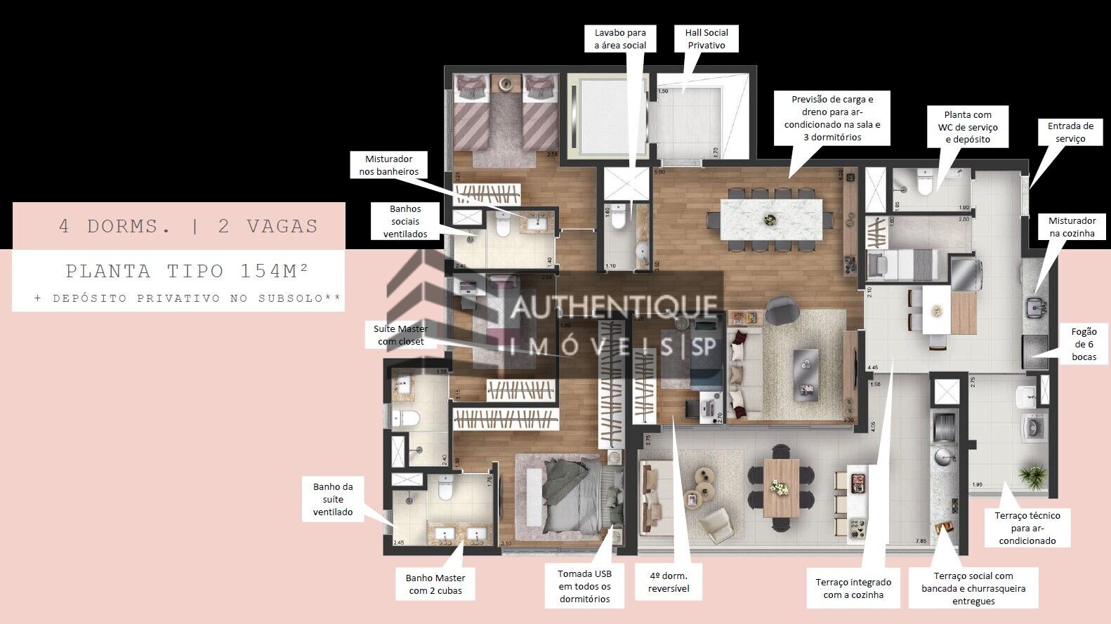 Apartamento à venda com 4 quartos, 156m² - Foto 16