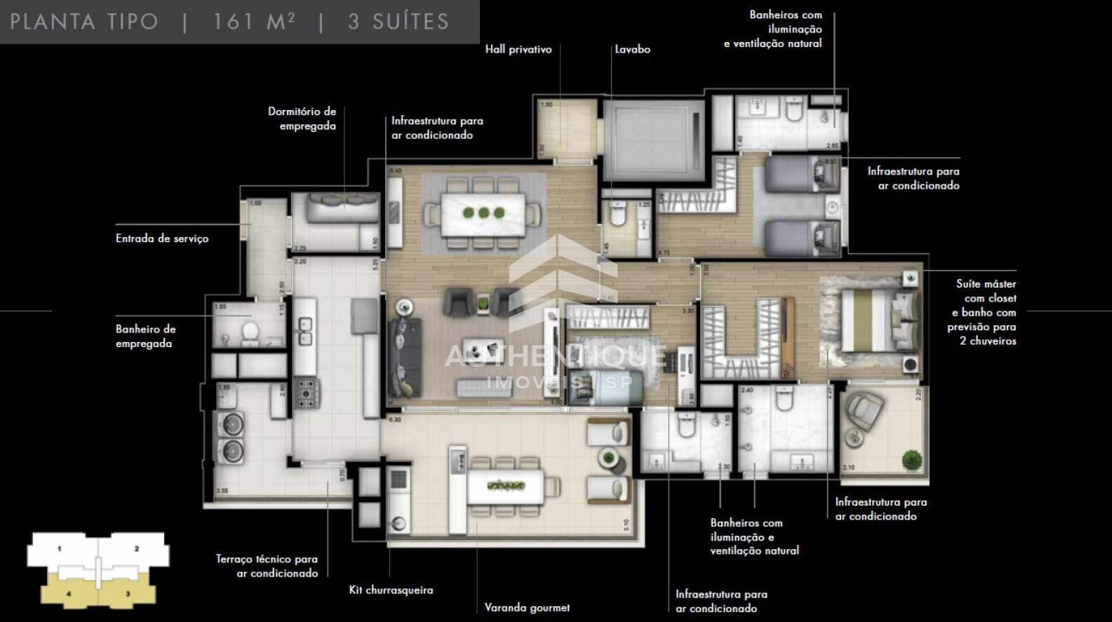 Apartamento, 3 quartos, 244 m² - Foto 41