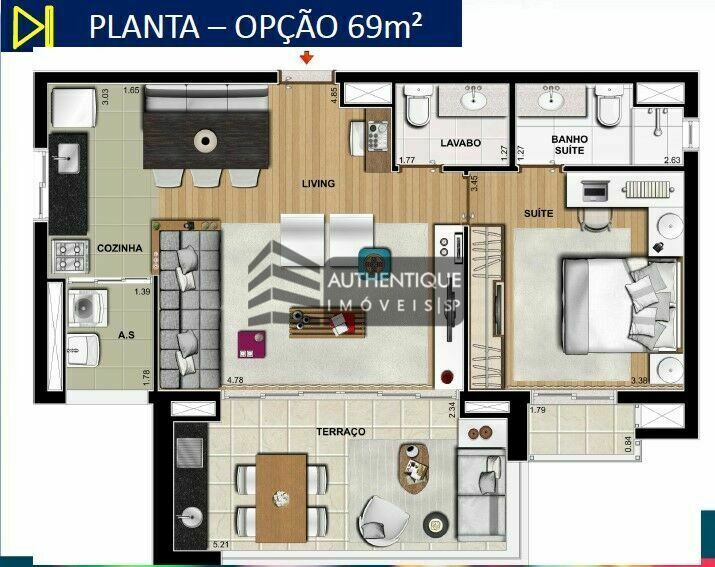 Apartamento à venda com 1 quarto, 51m² - Foto 49