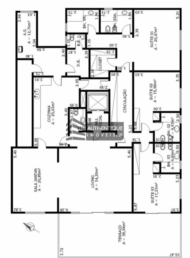 Apartamento à venda com 2 quartos, 280m² - Foto 22