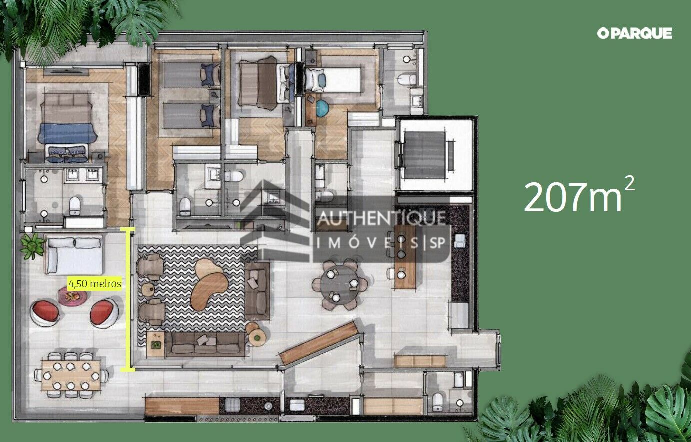 Apartamento à venda com 4 quartos, 207m² - Foto 51