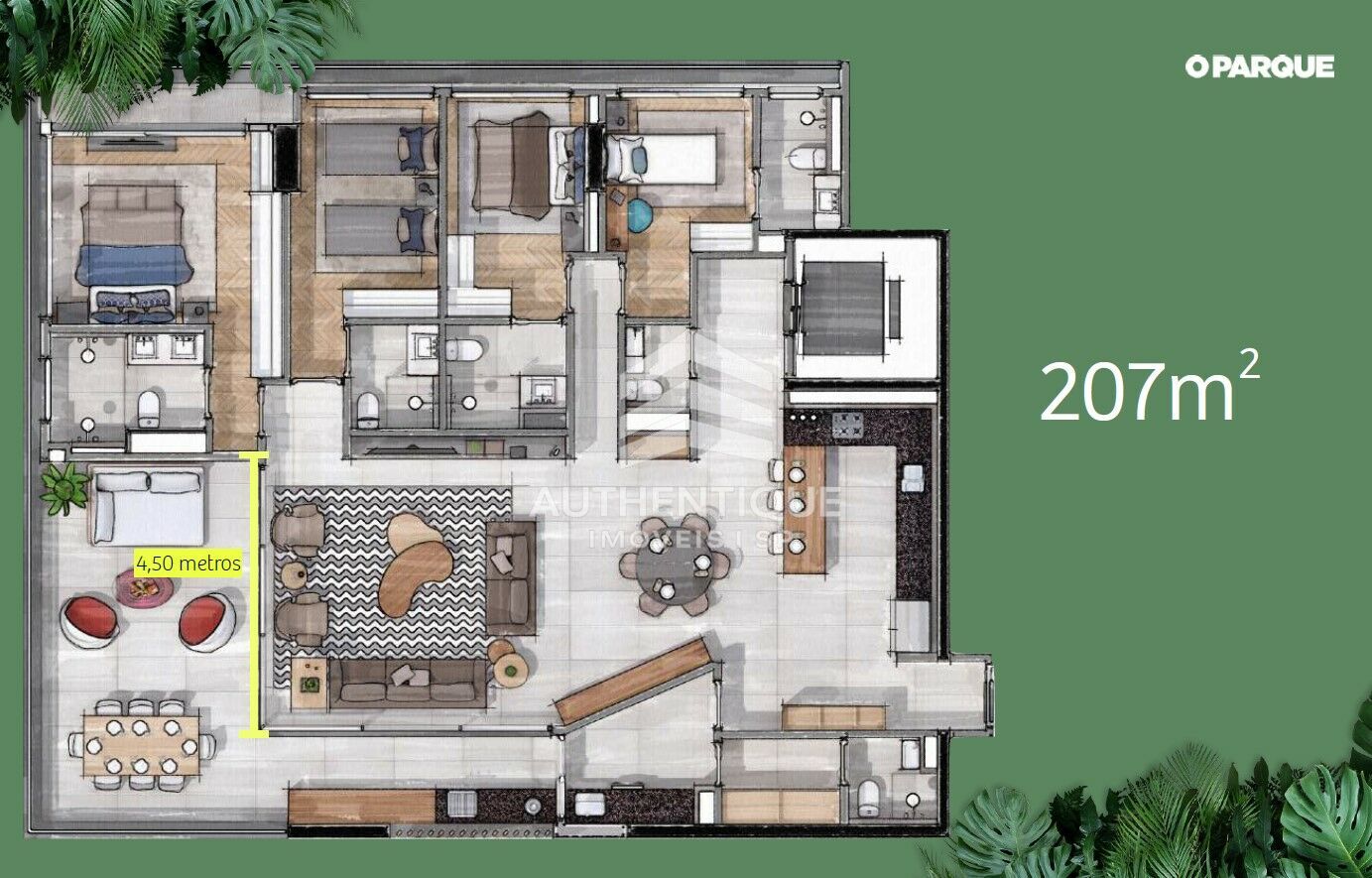 Apartamento, 4 quartos, 207 m² - Foto 51