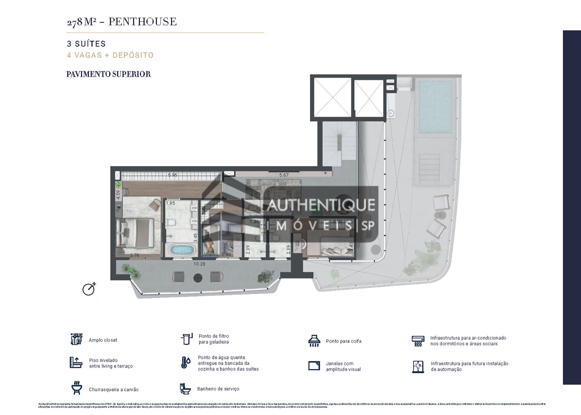 Cobertura à venda com 4 quartos, 288m² - Foto 44