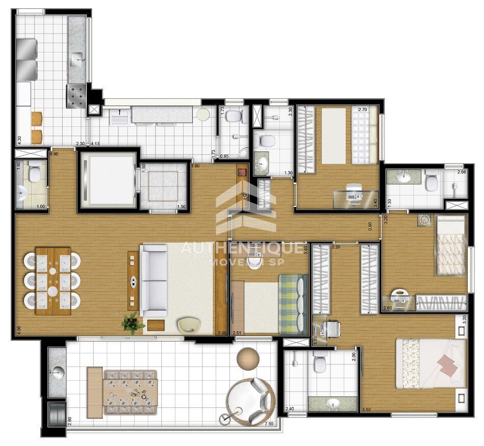 Apartamento, 3 quartos, 155 m² - Foto 46