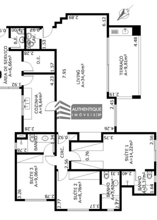 Apartamento à venda com 4 quartos, 137m² - Foto 49