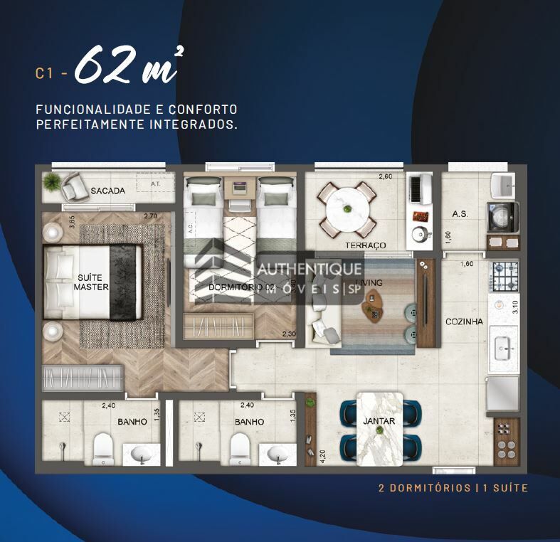 Apartamento à venda com 3 quartos, 70m² - Foto 18