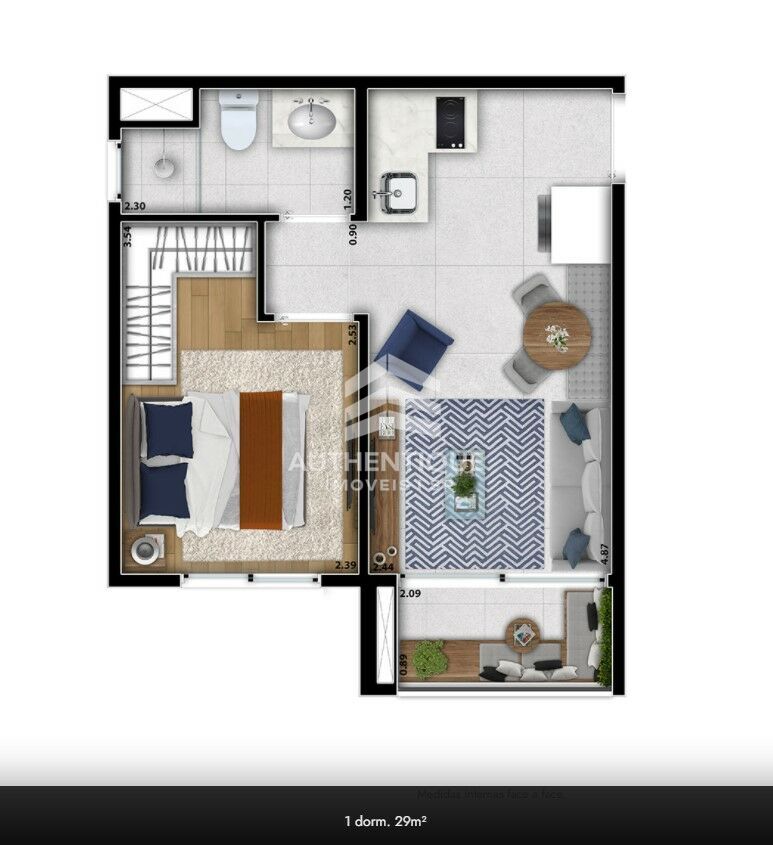 Apartamento, 1 quarto, 22 m² - Foto 25