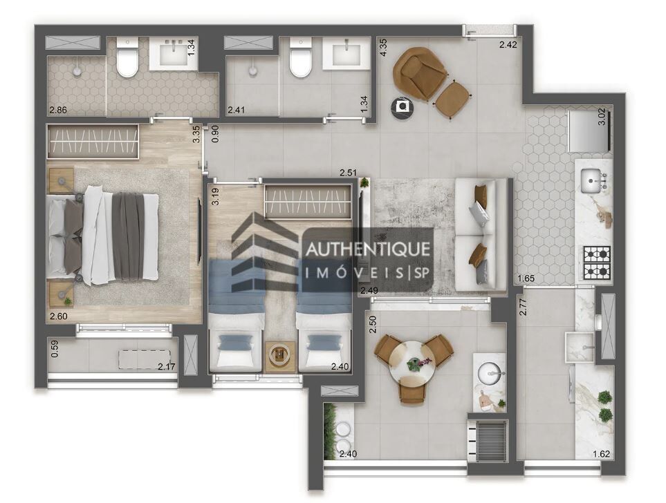 Apartamento à venda com 2 quartos, 65m² - Foto 38