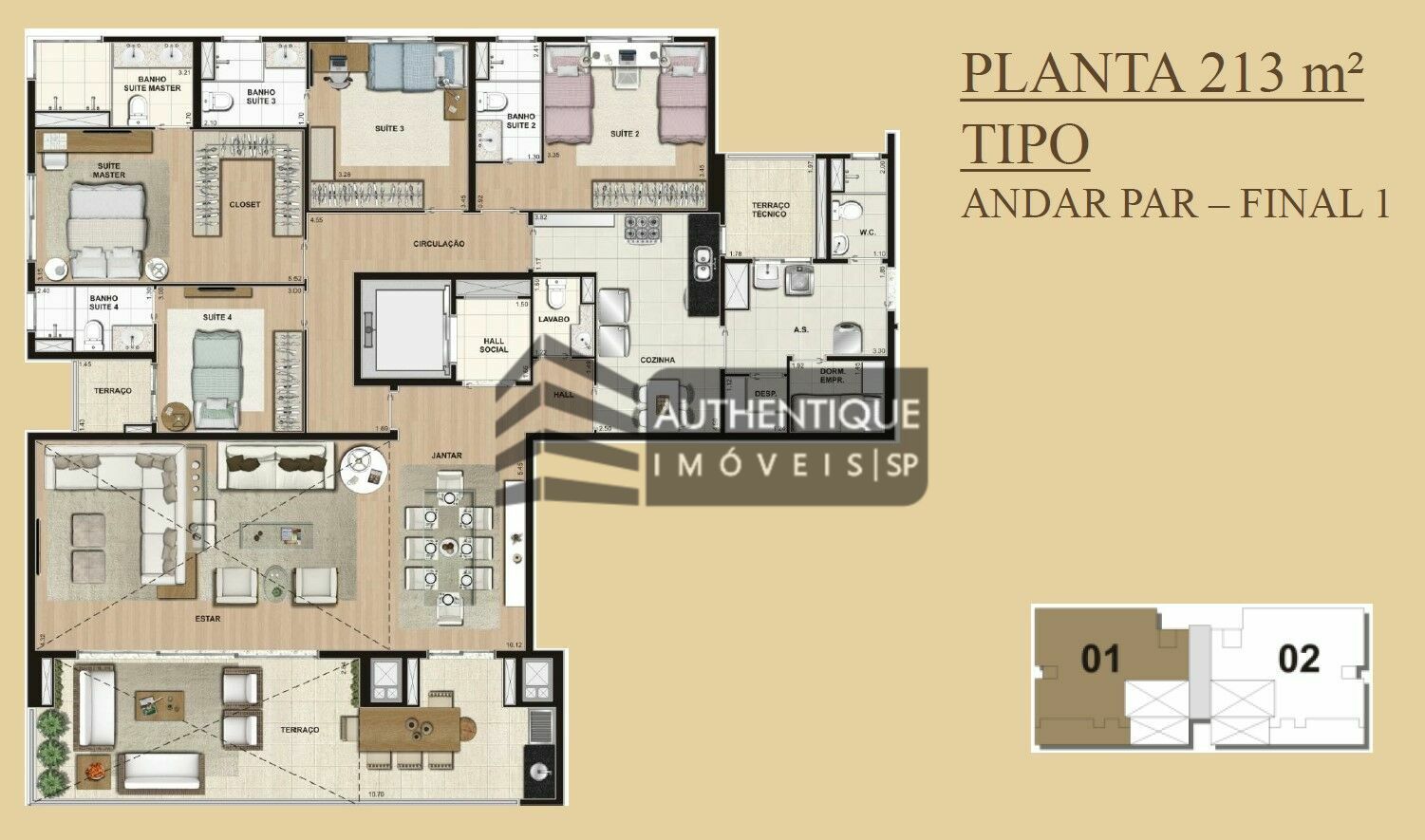 Apartamento à venda com 4 quartos, 213m² - Foto 31