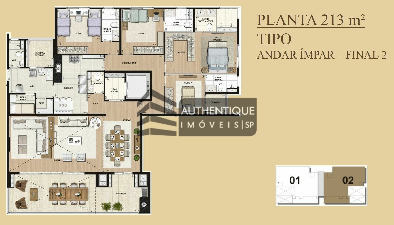 Apartamento à venda com 4 quartos, 213m² - Foto 32