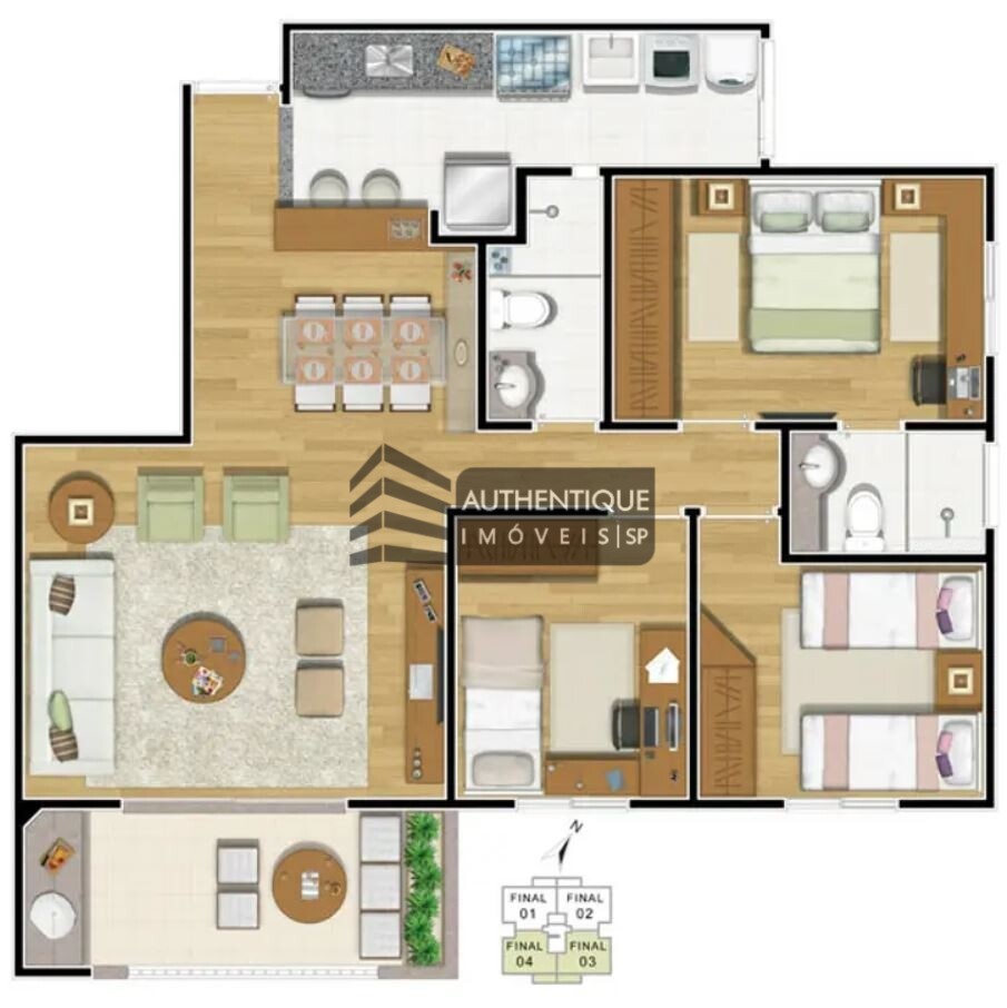 Apartamento à venda com 3 quartos, 91m² - Foto 25