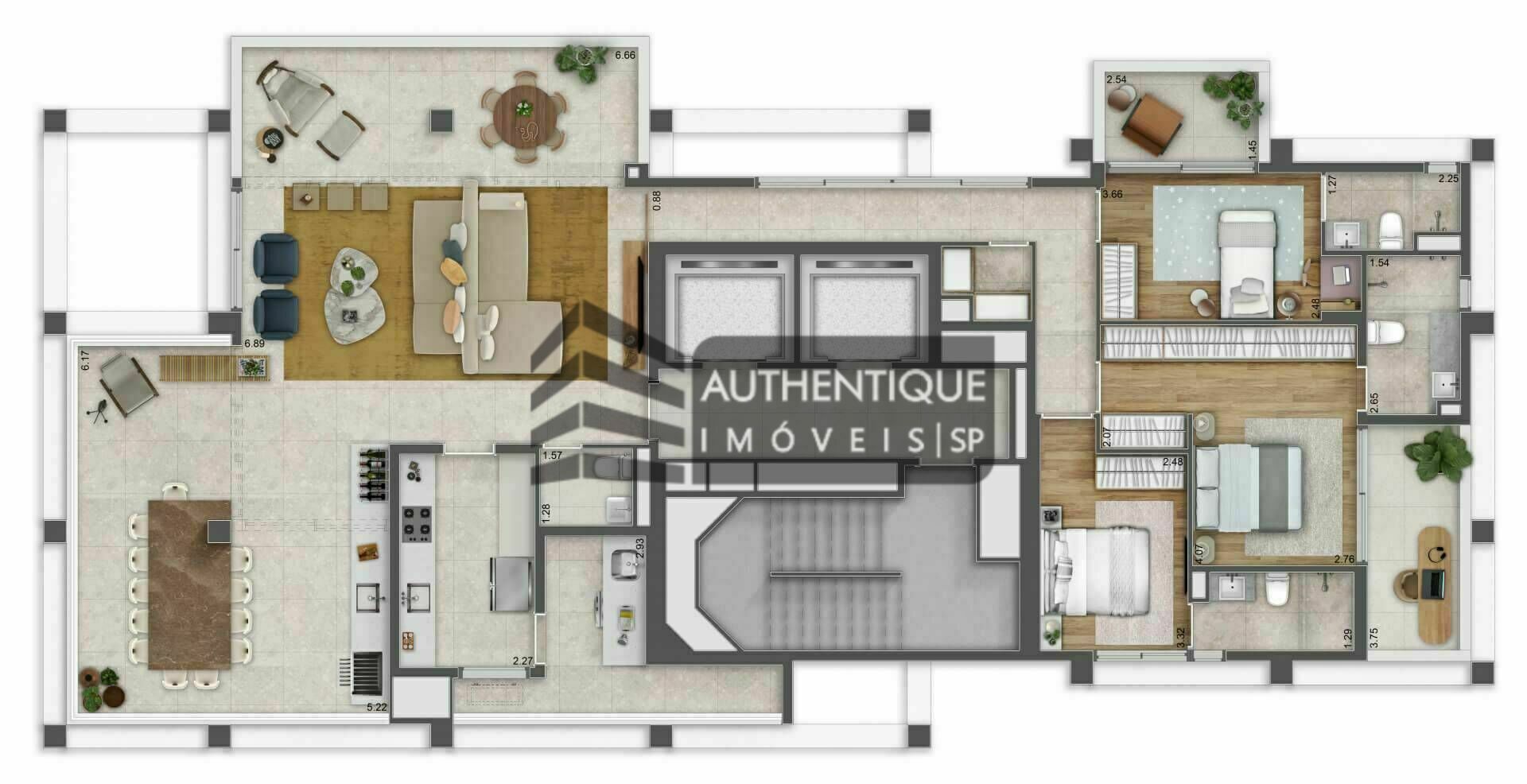 Apartamento à venda com 3 quartos, 186m² - Foto 22