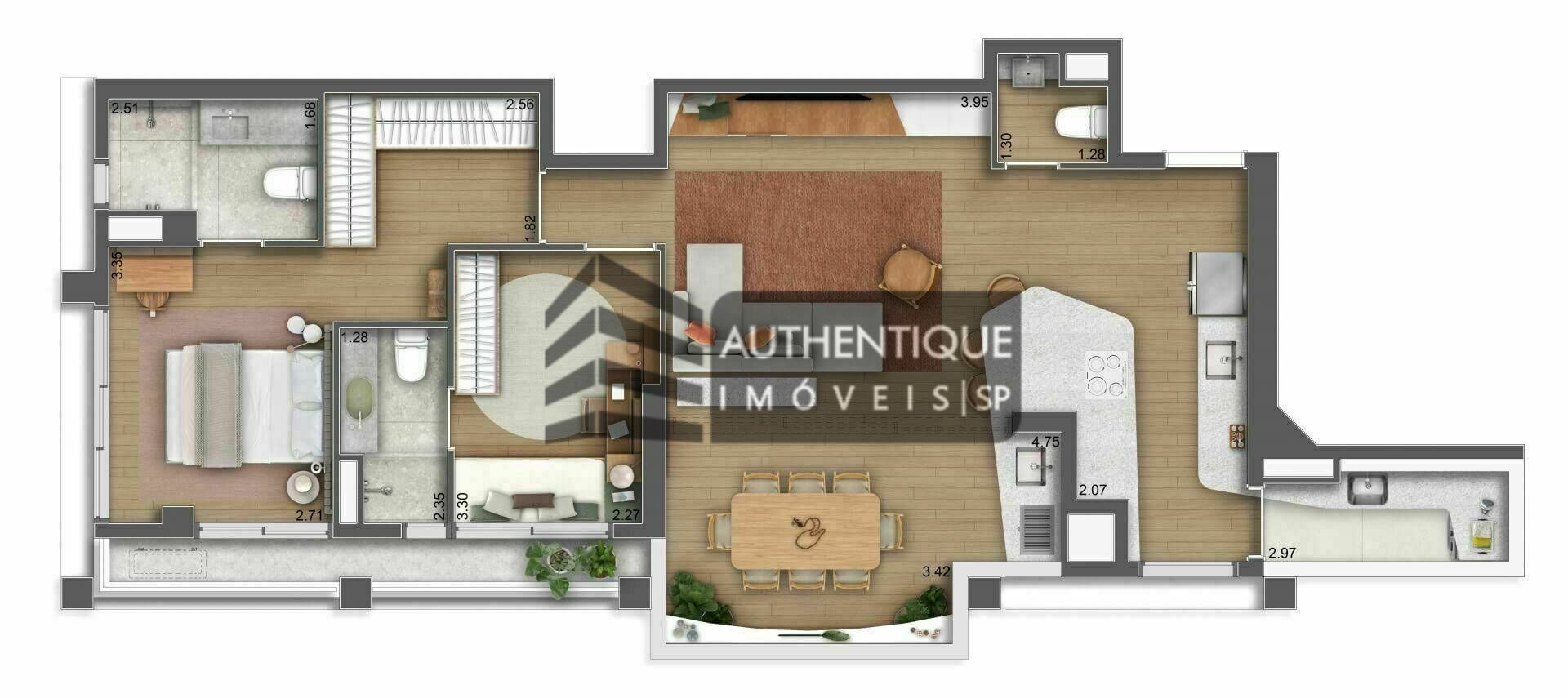 Apartamento à venda com 3 quartos, 186m² - Foto 20