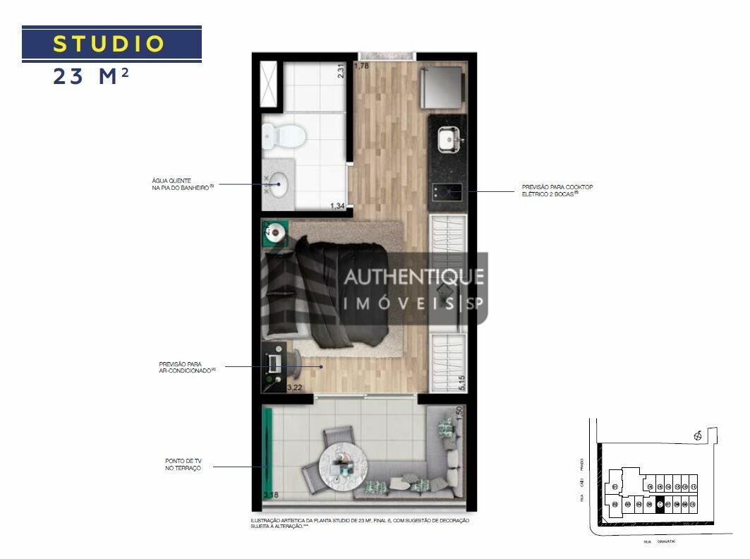 Apartamento à venda com 1 quarto, 28m² - Foto 30