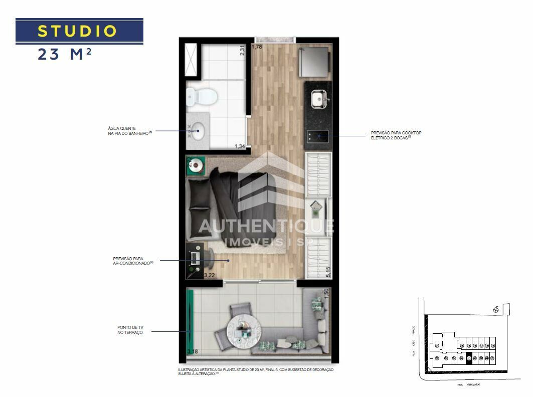 Apartamento, 1 quarto, 28 m² - Foto 30