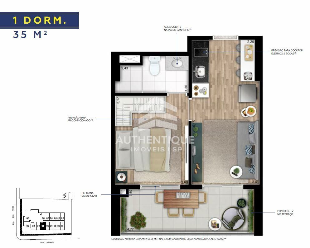 Apartamento, 1 quarto, 28 m² - Foto 31