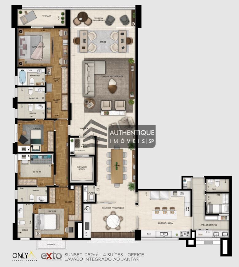 Apartamento à venda com 4 quartos, 186m² - Foto 50