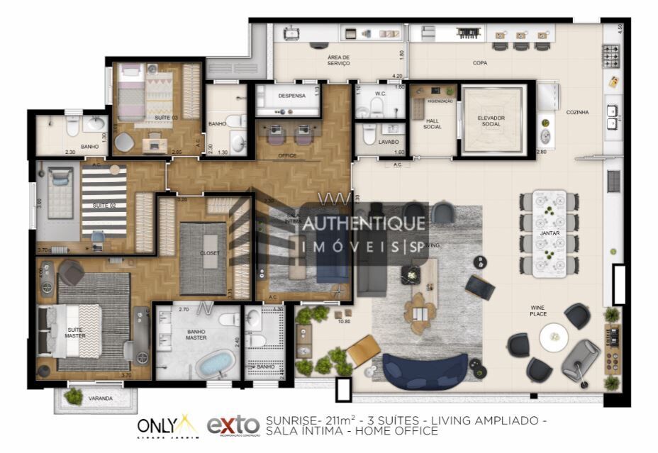 Apartamento à venda com 4 quartos, 186m² - Foto 45