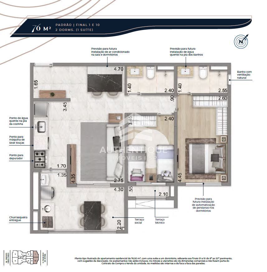 Apartamento, 2 quartos, 76 m² - Foto 26
