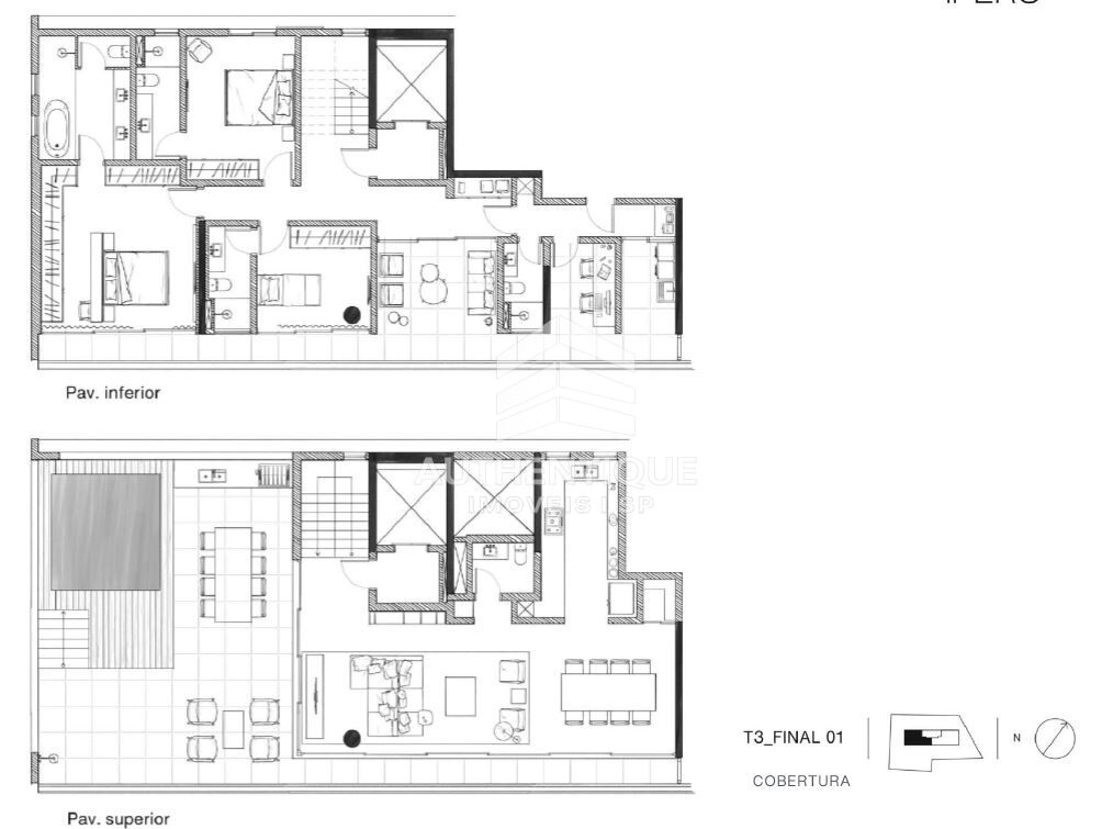 Cobertura, 3 quartos, 253 m² - Foto 19