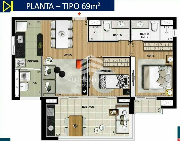 Apartamento, 1 quarto, 51 m² - Foto 38