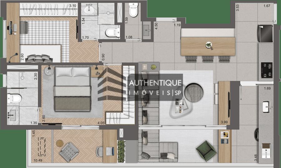 Apartamento à venda com 3 quartos, 147m² - Foto 27