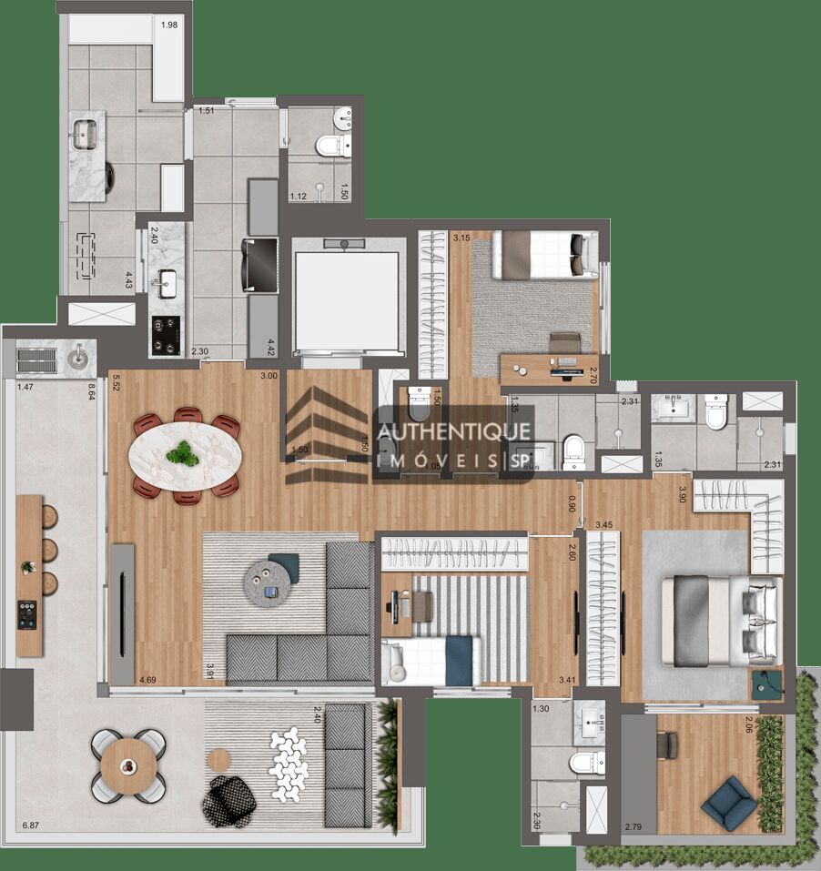 Apartamento à venda com 3 quartos, 147m² - Foto 28