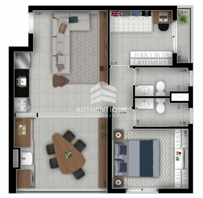 Apartamento, 2 quartos, 63 m² - Foto 39