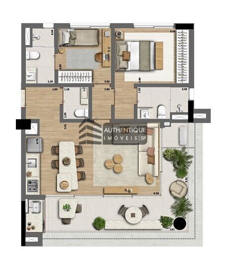 Apartamento à venda com 2 quartos, 72m² - Foto 39