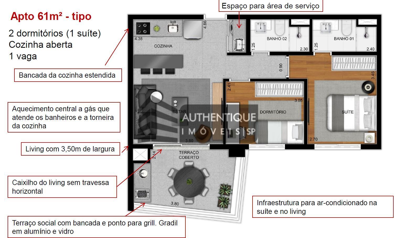 Apartamento à venda com 2 quartos, 62m² - Foto 35