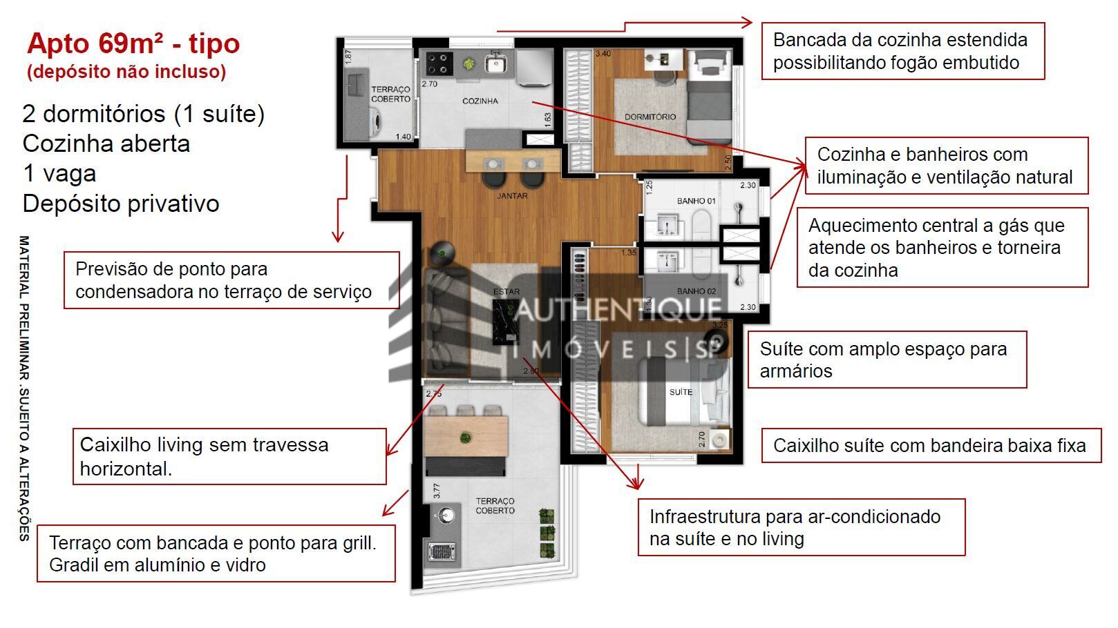 Apartamento à venda com 2 quartos, 62m² - Foto 36