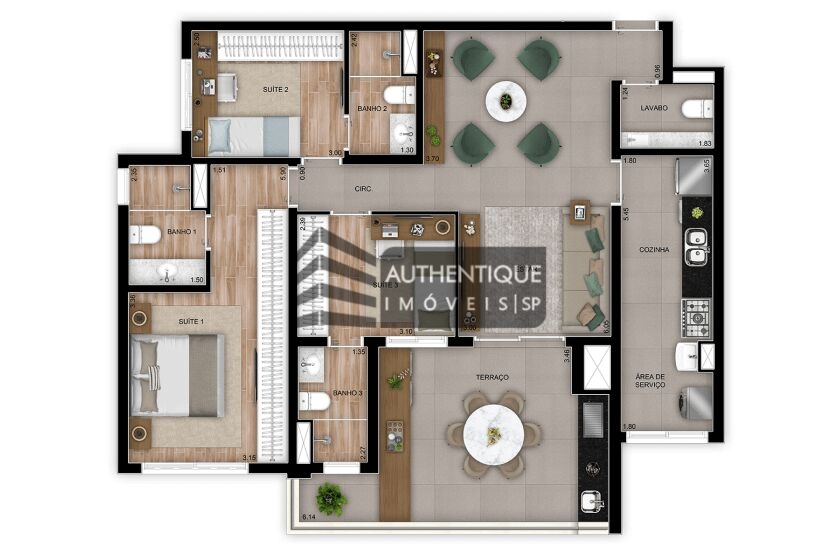 Apartamento à venda com 3 quartos, 86m² - Foto 8