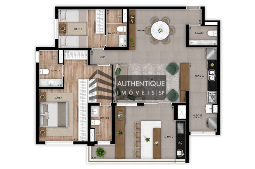 Apartamento à venda com 3 quartos, 86m² - Foto 9