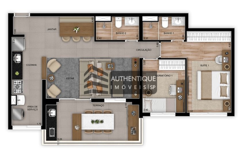 Apartamento à venda com 3 quartos, 86m² - Foto 6