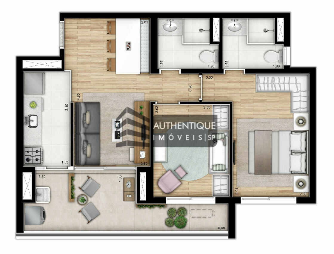 Apartamento à venda com 2 quartos, 63m² - Foto 23