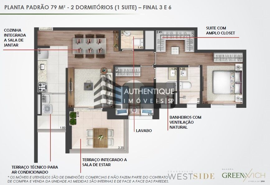 Apartamento à venda com 2 quartos, 80m² - Foto 49