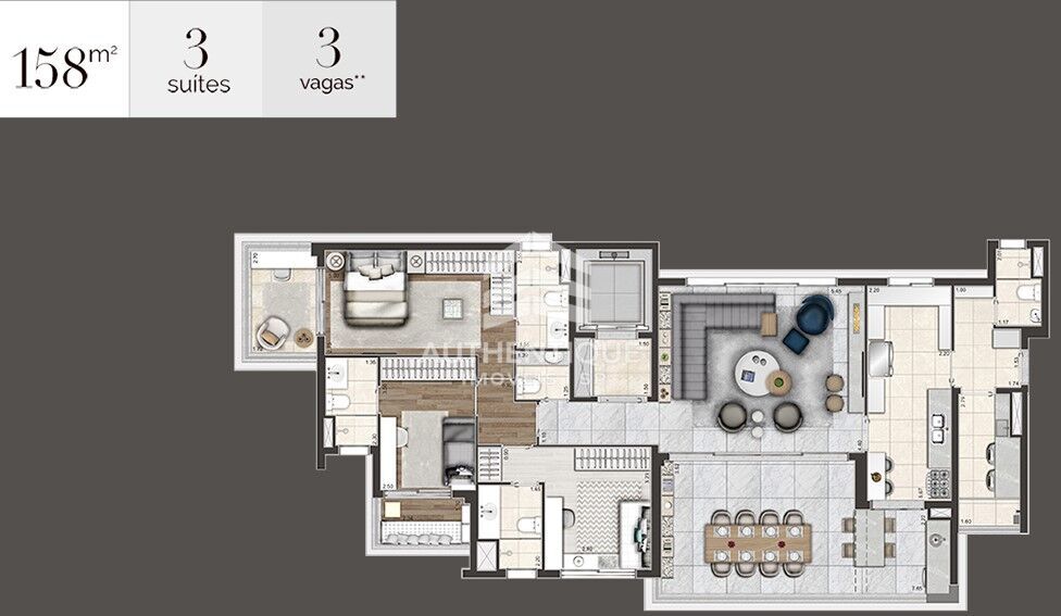 Apartamento, 3 quartos, 158 m² - Foto 22