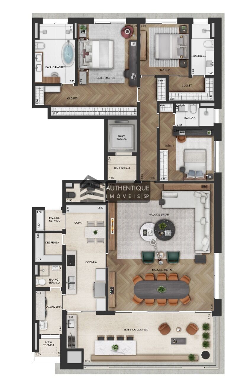 Apartamento à venda com 3 quartos, 309m² - Foto 38