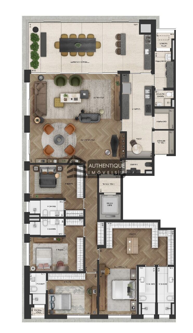 Apartamento à venda com 3 quartos, 309m² - Foto 37