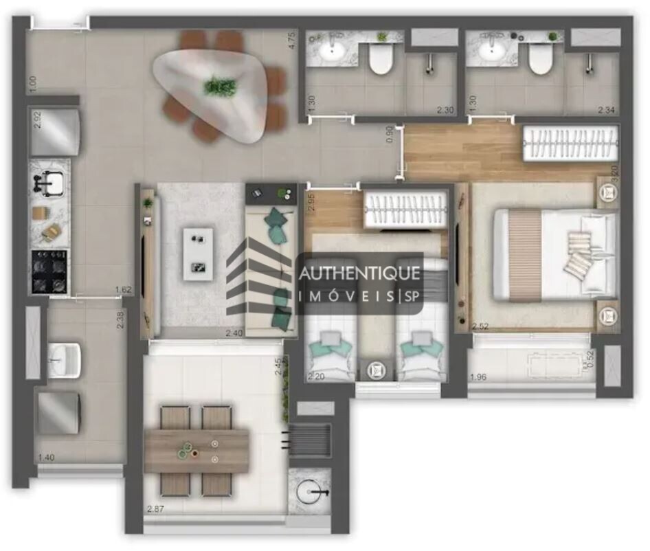 Apartamento à venda com 2 quartos, 62m² - Foto 10