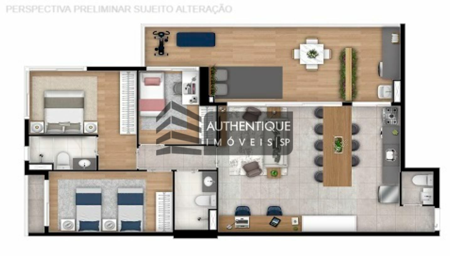 Apartamento à venda com 3 quartos, 123m² - Foto 9