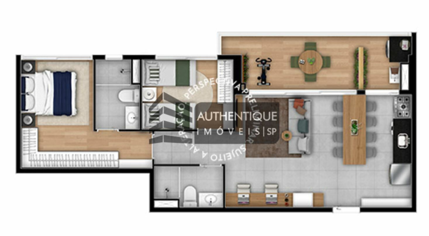 Apartamento à venda com 3 quartos, 123m² - Foto 8