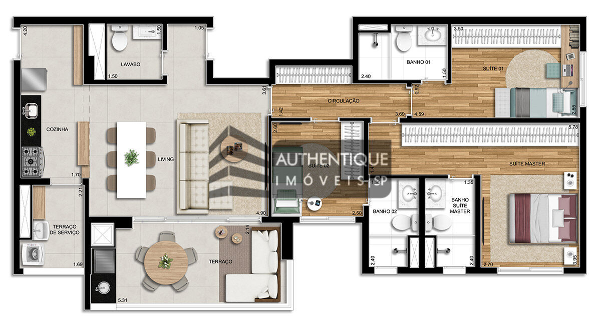 Apartamento à venda com 3 quartos, 107m² - Foto 18