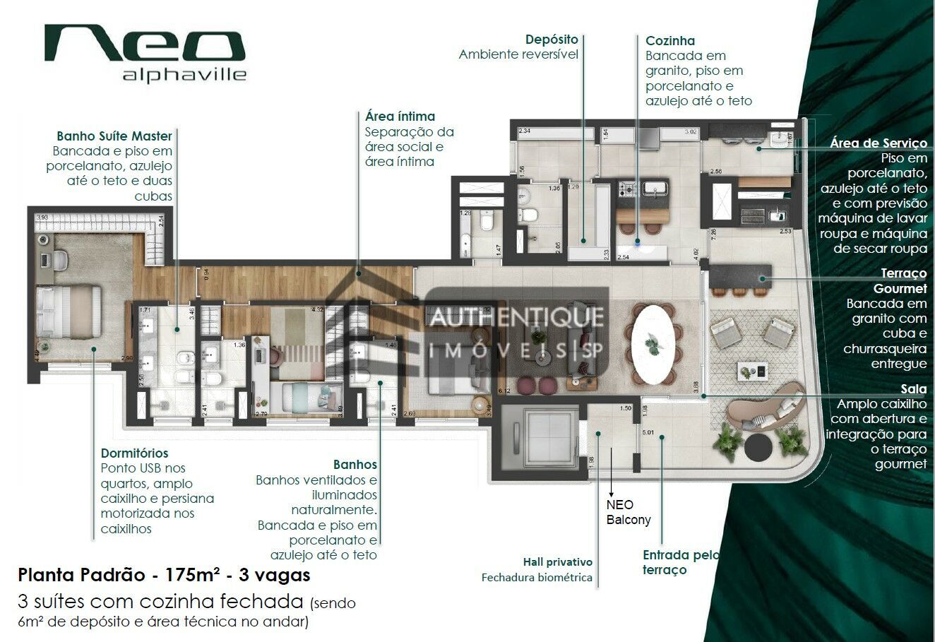 Apartamento à venda com 3 quartos, 175m² - Foto 51