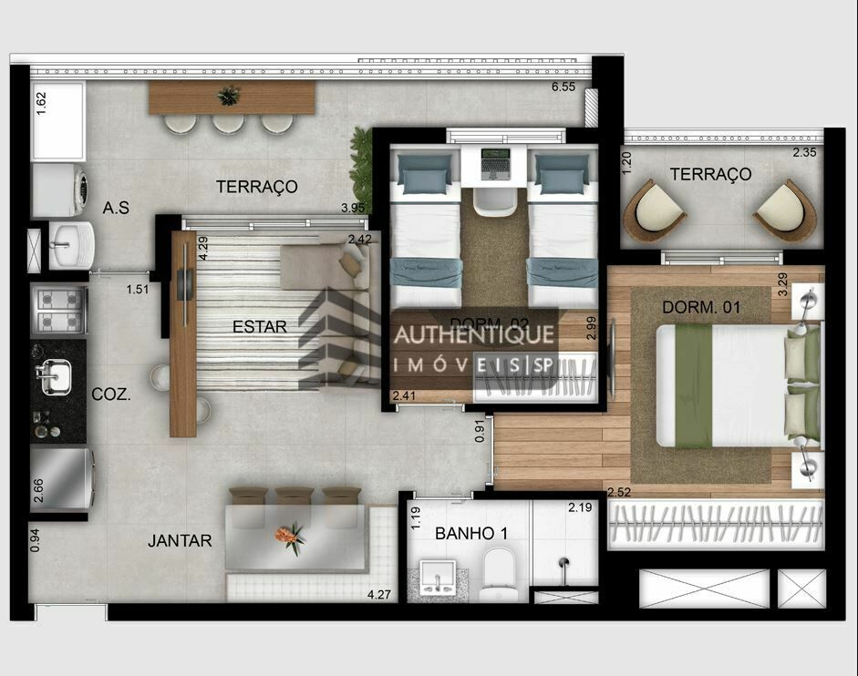 Apartamento à venda com 2 quartos, 71m² - Foto 20